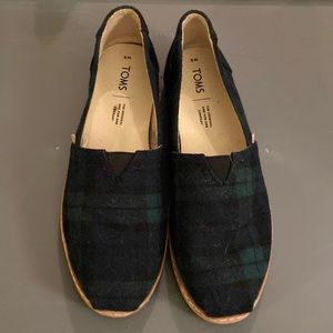 Tom’s plaid slip on shoes